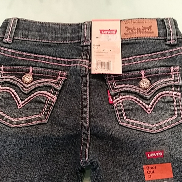 Levis Girls Jeans Boot Cut Indigo Poly 
